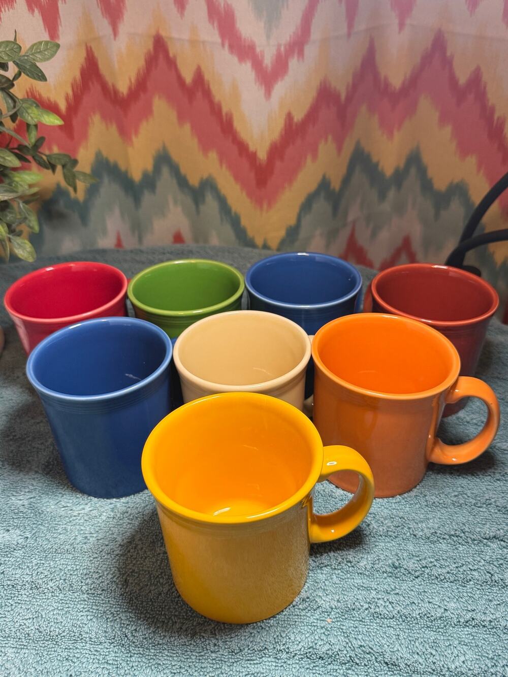 Set of 8 Fiesta 10 oz D-Handle Java Mugs HLC Fiestaware